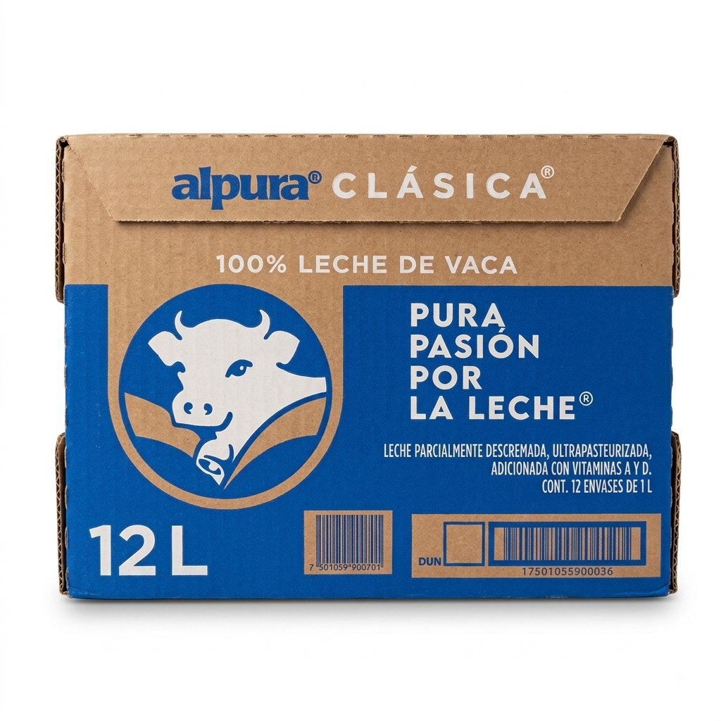 Leche Clásica — Caja (12 envases de 1 L)