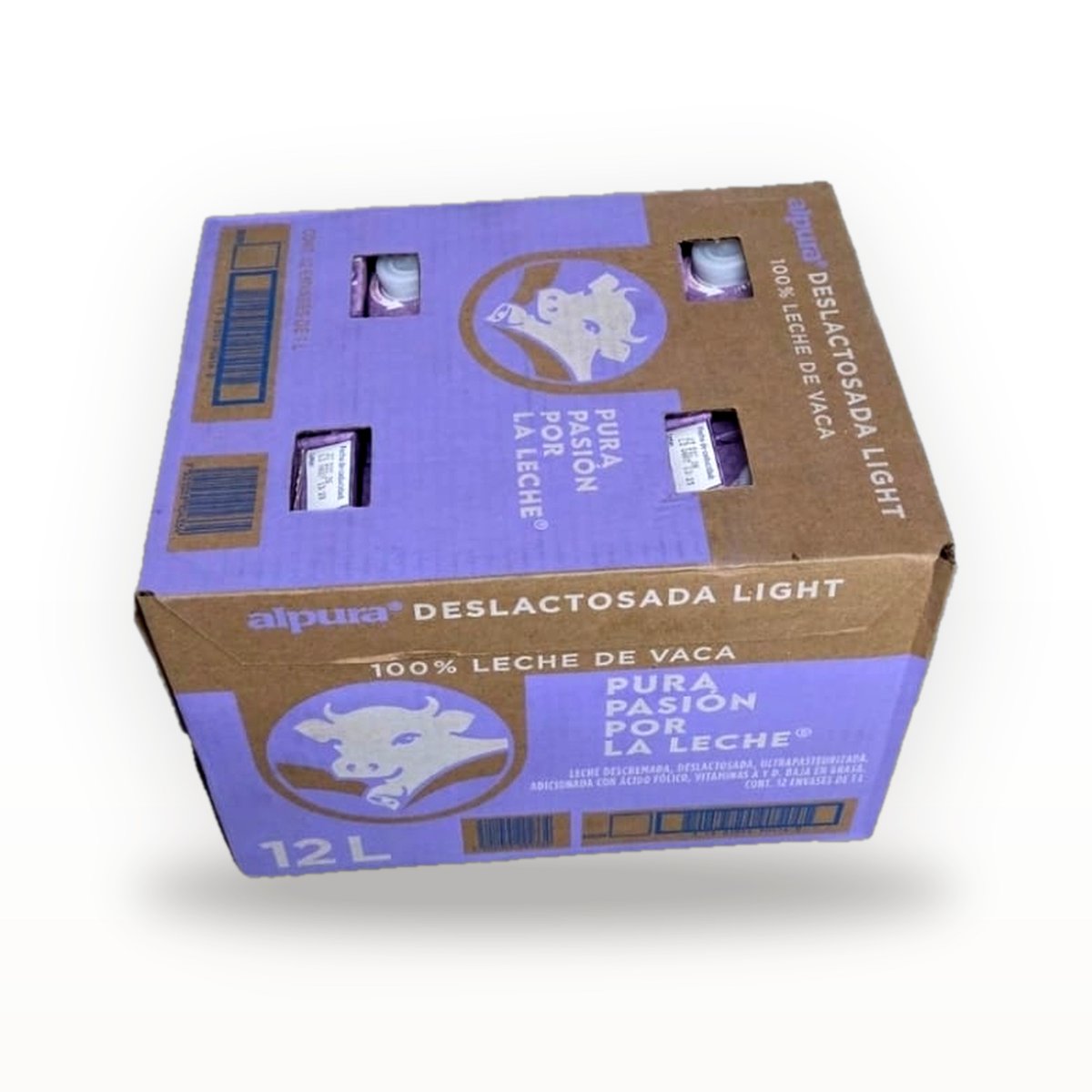 Leche Deslactosada Light — Caja (12 envases de 1 L)