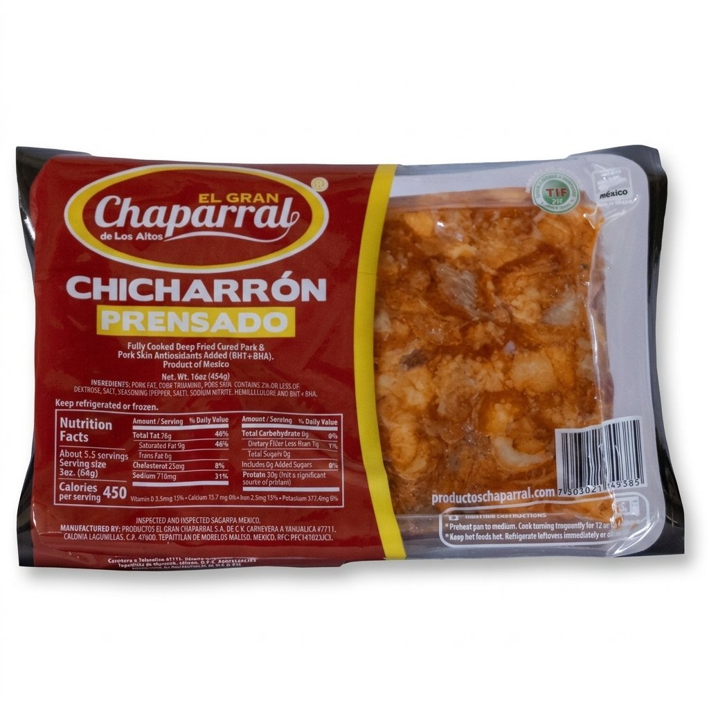 Chicharrón prensado